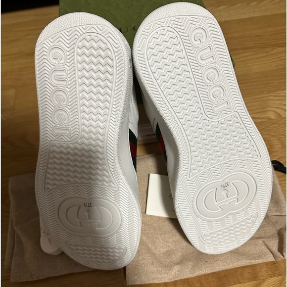 💯%Authentic!Brand New!Gucci WOMEN'S SNEAKER WITH WEB platform sneakers 37.5/7.5 - Picture 7 of 8